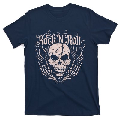 Rock And Roll Skeleton Hand T-Shirt