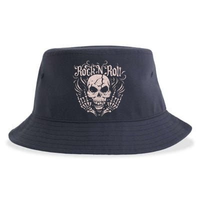 Rock And Roll Skeleton Hand Sustainable Bucket Hat