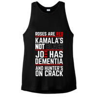 Roses Are Red KamalaS Not Black Joe Has Dementia And Hunters On Crack Ladies PosiCharge Tri-Blend Wicking Tank