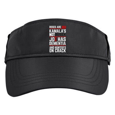 Roses Are Red KamalaS Not Black Joe Has Dementia And Hunters On Crack Adult Drive Performance Visor
