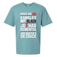 Roses Are Red KamalaS Not Black Joe Has Dementia And Hunters On Crack Sueded Cloud Jersey T-Shirt