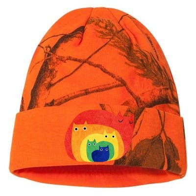 Rainbow Art Retro Cats Kati Licensed 12" Camo Beanie