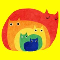 Rainbow Art Retro Cats Kids T-Shirt