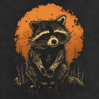 Raccoon Animal Retro Style Graphic Tees for Boy Adult Drive Performance Visor