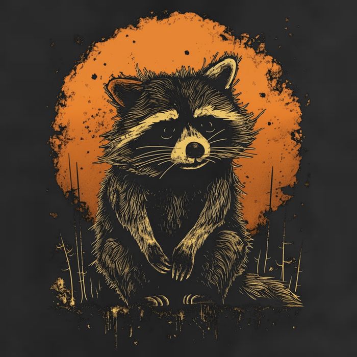 Raccoon Animal Retro Style Graphic Tees for Boy Adult Drive Performance Visor