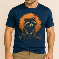 Raccoon Animal Retro Style Graphic Tees for Boy Cooling Performance Crew T-Shirt