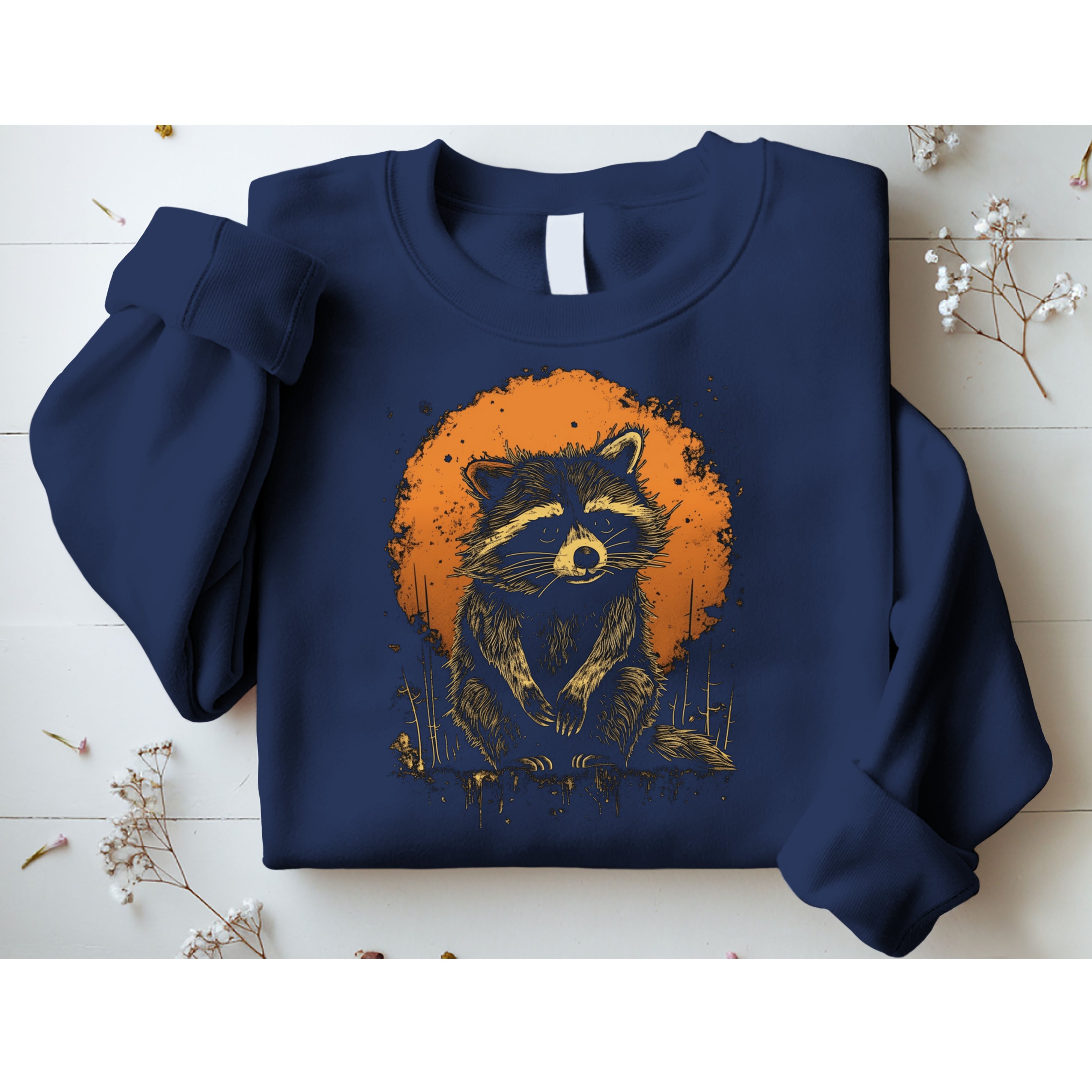 Raccoon Animal Retro Style Graphic Tees for Boy Sweatshirt