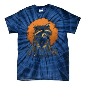 Raccoon Animal Retro Style Graphic Tees for Boy Tie-Dye T-Shirt