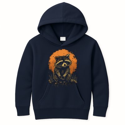 Raccoon Animal Retro Style Graphic Tees for Boy Kids Hoodie