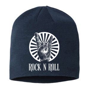 Rock And Roll Heavy Metal Hand Sign Sustainable Beanie