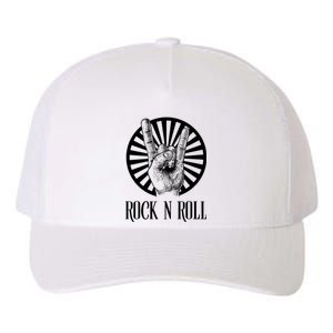 Rock And Roll Heavy Metal Hand Sign Yupoong Adult 5-Panel Trucker Hat