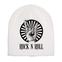 Rock And Roll Heavy Metal Hand Sign Short Acrylic Beanie