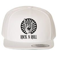 Rock And Roll Heavy Metal Hand Sign Wool Snapback Cap