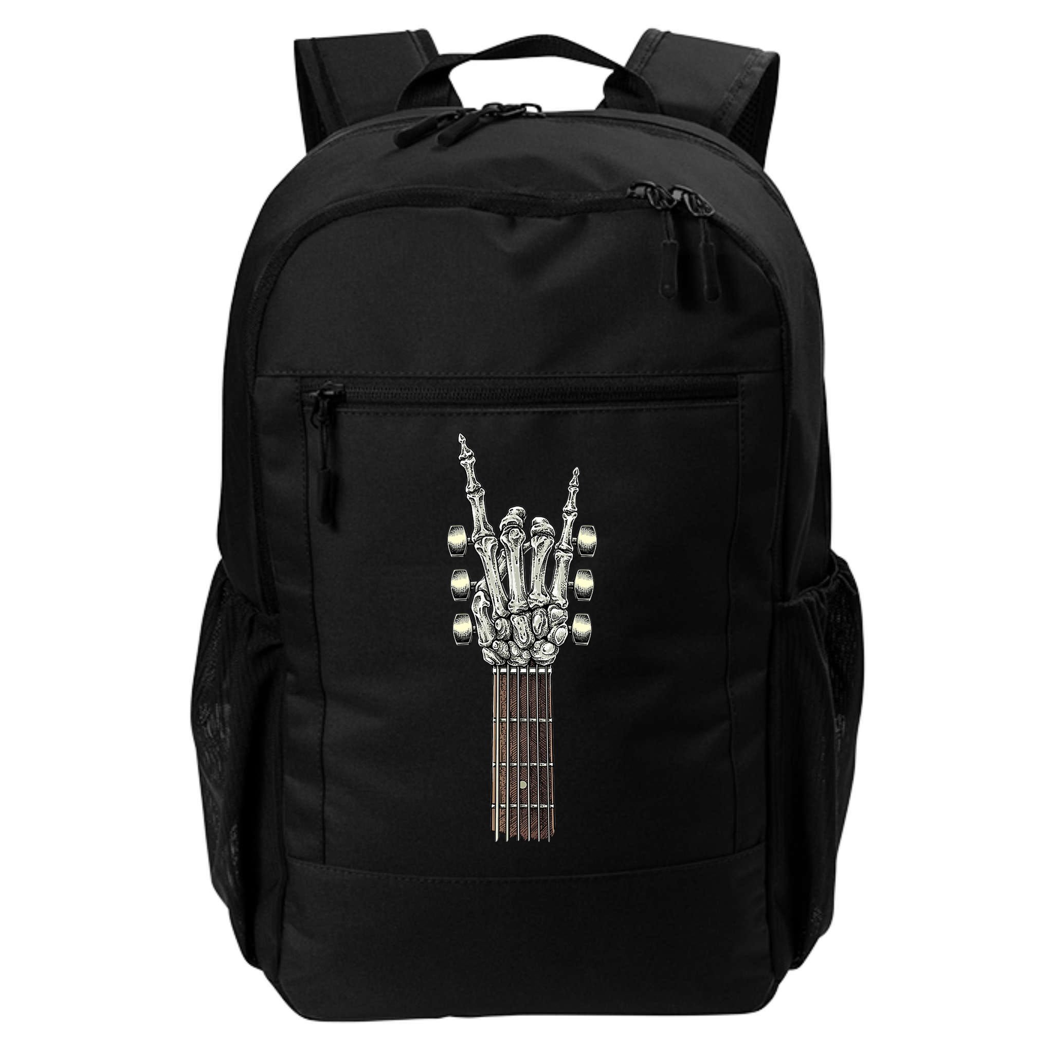 Rock And Roll Guitar Skeleton Hand Backpack
