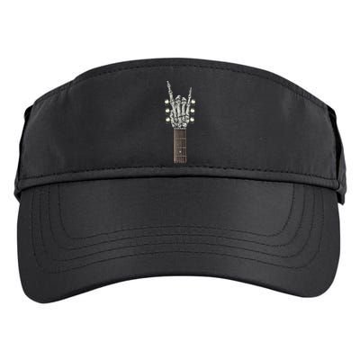 Rock And Roll Guitar Skeleton Hand Adult Drive Performance Visor
