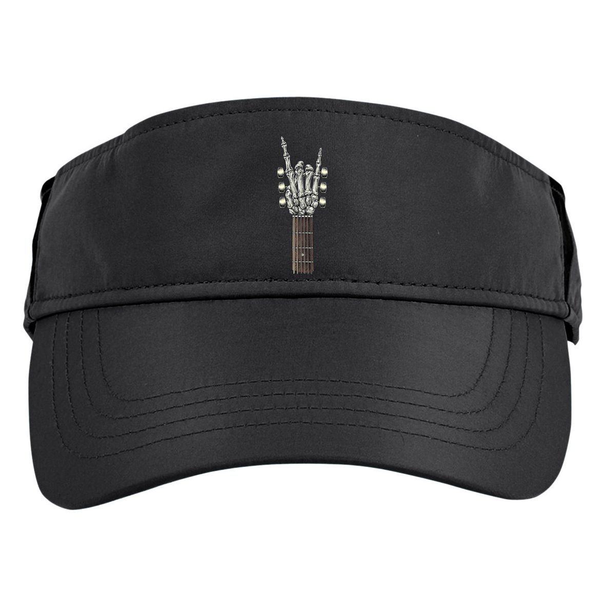 Rock And Roll Guitar Skeleton Hand Adult Drive Performance Visor
