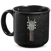 Rock And Roll Guitar Skeleton Hand 15oz Campfire Ceramic Mug