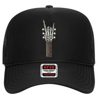 Rock And Roll Guitar Skeleton Hand Hat