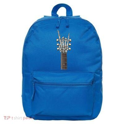 Rock And Roll Guitar Skeleton Hand 16 in Basic Backpack