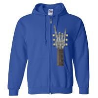 Rock And Roll Guitar Skeleton Hand Full Zip Hoodie