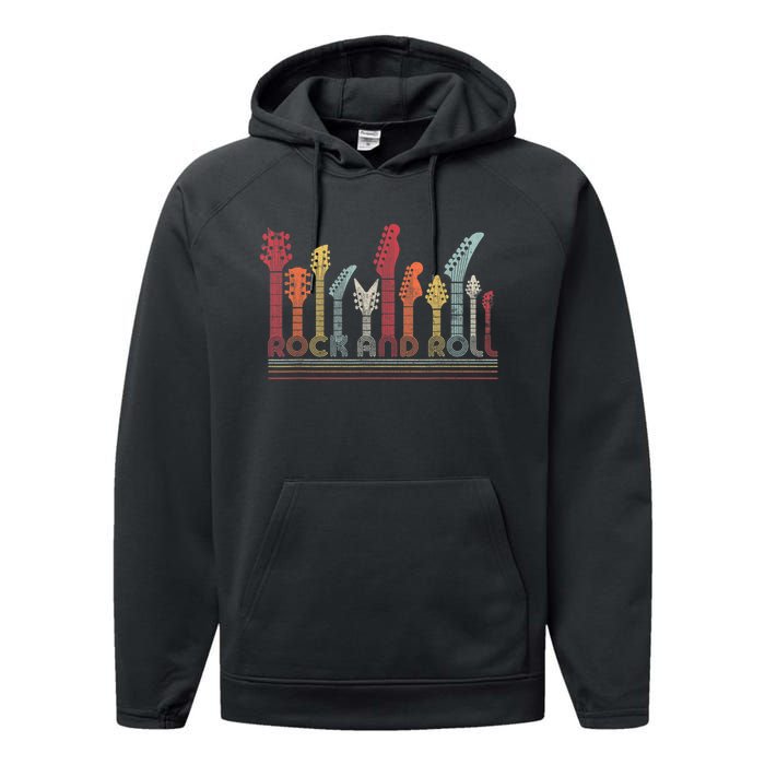 Rock And Roll Shirt. Retro Style Performance Fleece Hoodie