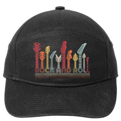 Rock And Roll Shirt. Retro Style 7-Panel Snapback Hat