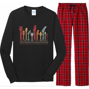 Rock And Roll Shirt. Retro Style Long Sleeve Pajama Set