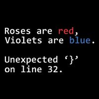 Roses Are Red Violets Are Blue Unexpected Programmer Coding Toddler T-Shirt