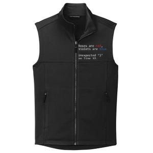 Roses Are Red Violets Are Blue Unexpected Programmer Coding Collective Smooth Fleece Vest