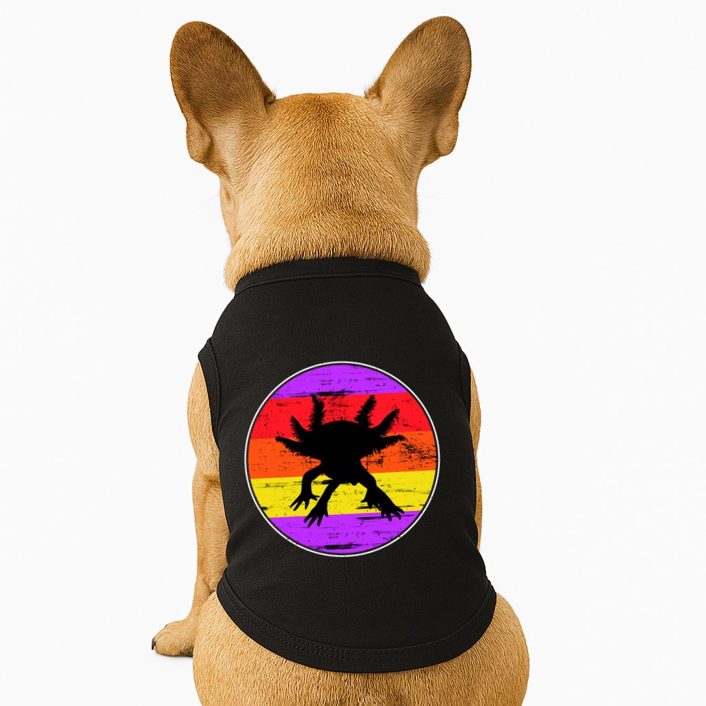 Retro Axolotl Doggie Tank