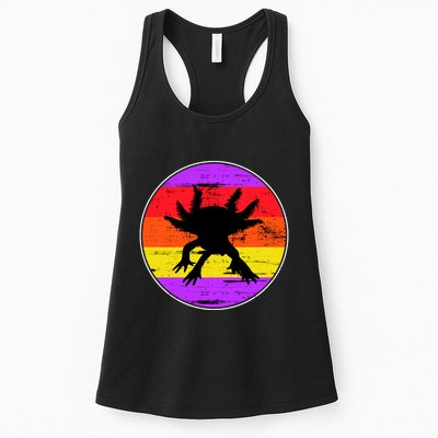 Retro Axolotl Womens Tank Top