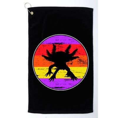 Retro Axolotl Golf Towel