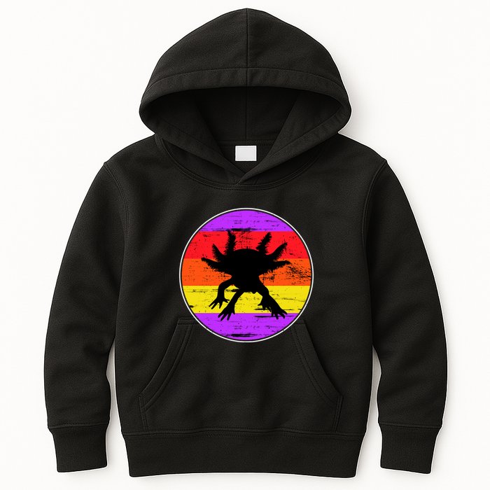 Retro Axolotl Kids Hoodie