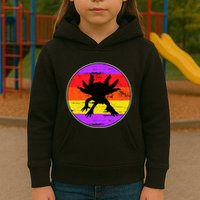 Retro Axolotl Kids Hoodie
