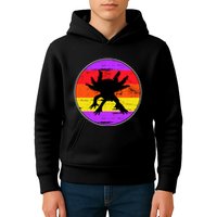 Retro Axolotl Kids Hoodie