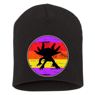 Retro Axolotl Short Acrylic Beanie