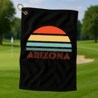 Retro Arizona Golf Towel