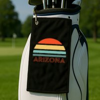 Retro Arizona Golf Towel