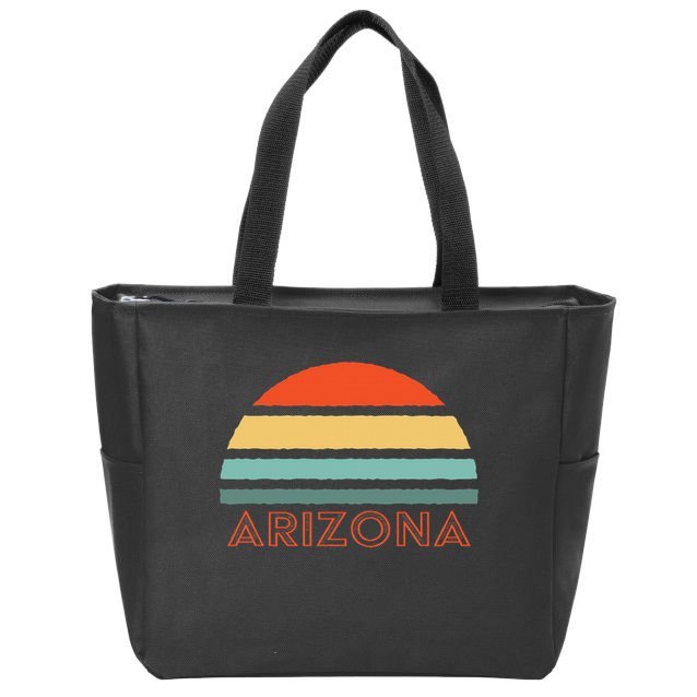 Retro Arizona Zip Tote Bag