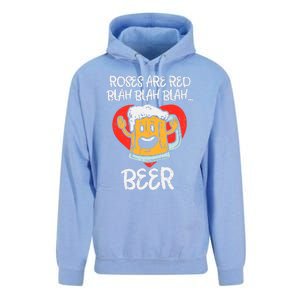 Roses Are Red Blah Beer Funny Valentines Day Drinking Gifts Unisex Surf Hoodie