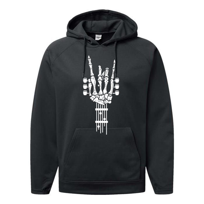 Rock And Roll Punk Rock Band Concert Guitar Accessories Gift Performance Fleece Hoodie