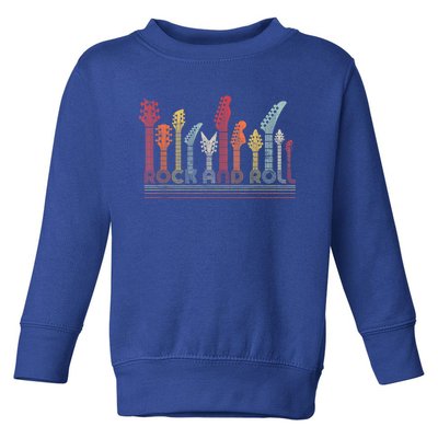 Rock And Roll Gift Retro Style Gift Toddler Sweatshirt