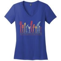 Rock And Roll Gift Retro Style Gift Women's V-Neck T-Shirt