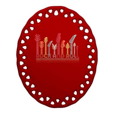 Rock And Roll Gift Retro Style Gift Ceramic Oval Ornament