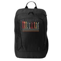 Rock And Roll Vintage Design Concert Band Rock Music Lover Gift City Backpack