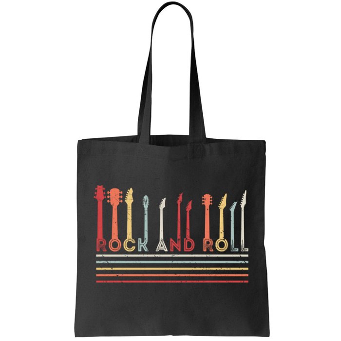 Rock And Roll Vintage Design Concert Band Rock Music Lover Gift Tote Bag