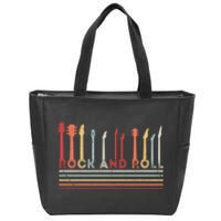 Rock And Roll Vintage Design Concert Band Rock Music Lover Gift Zip Tote Bag