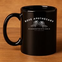 Rose Apothecary 11oz C Handle Ceramic Mug