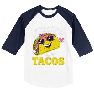 Roses Are Red Blah Tacos Valentine Day Food Lover Baseball Sleeve Shirt