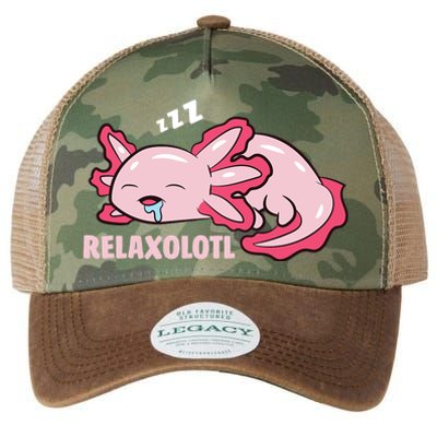 Relaxolotl Axolotls Legacy Tie Dye Trucker Hat